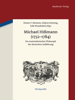 cover image of Michael Hißmann (1752-1784)